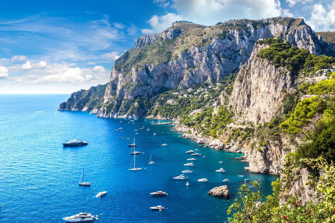 Capri island in Italy