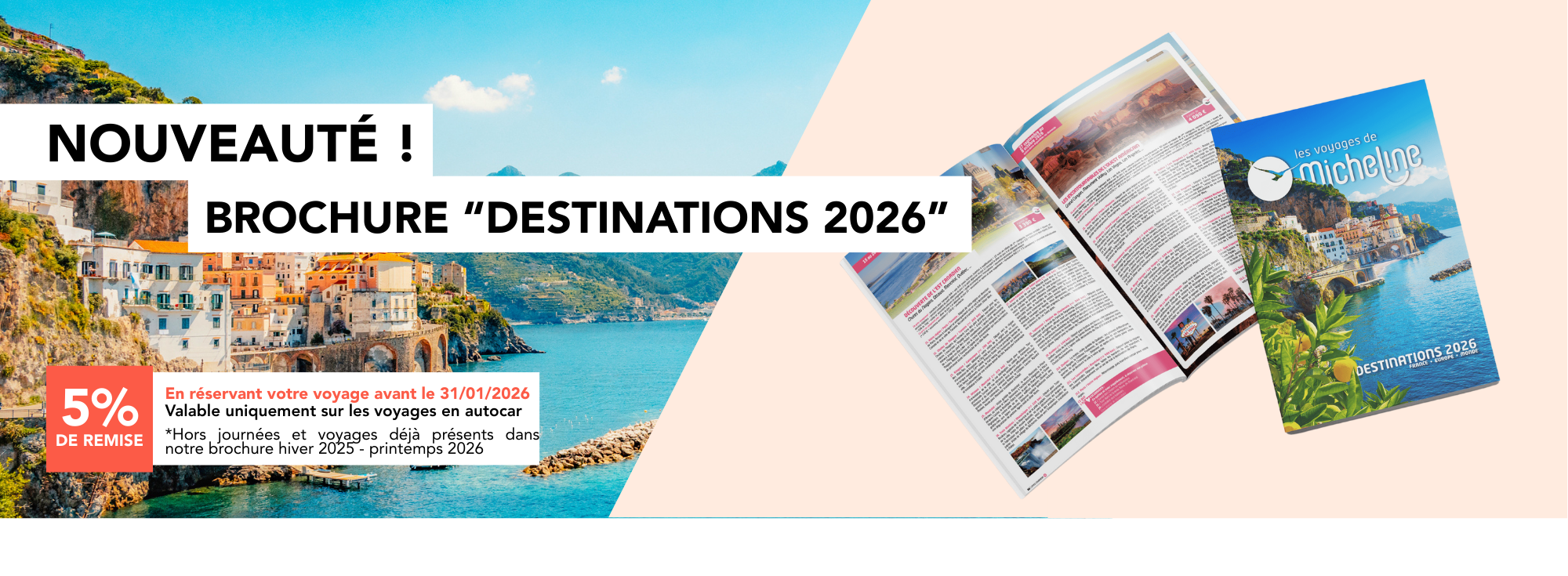 Nouveauté : Brochure "Destinations 2026"