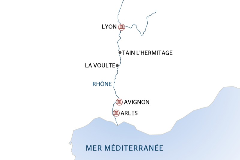 Itinéraire de la croisière