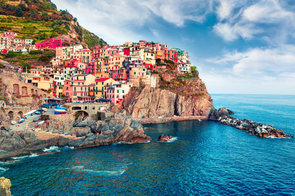 Paysage marin pittoresque de la Méditerranée : Manarola.