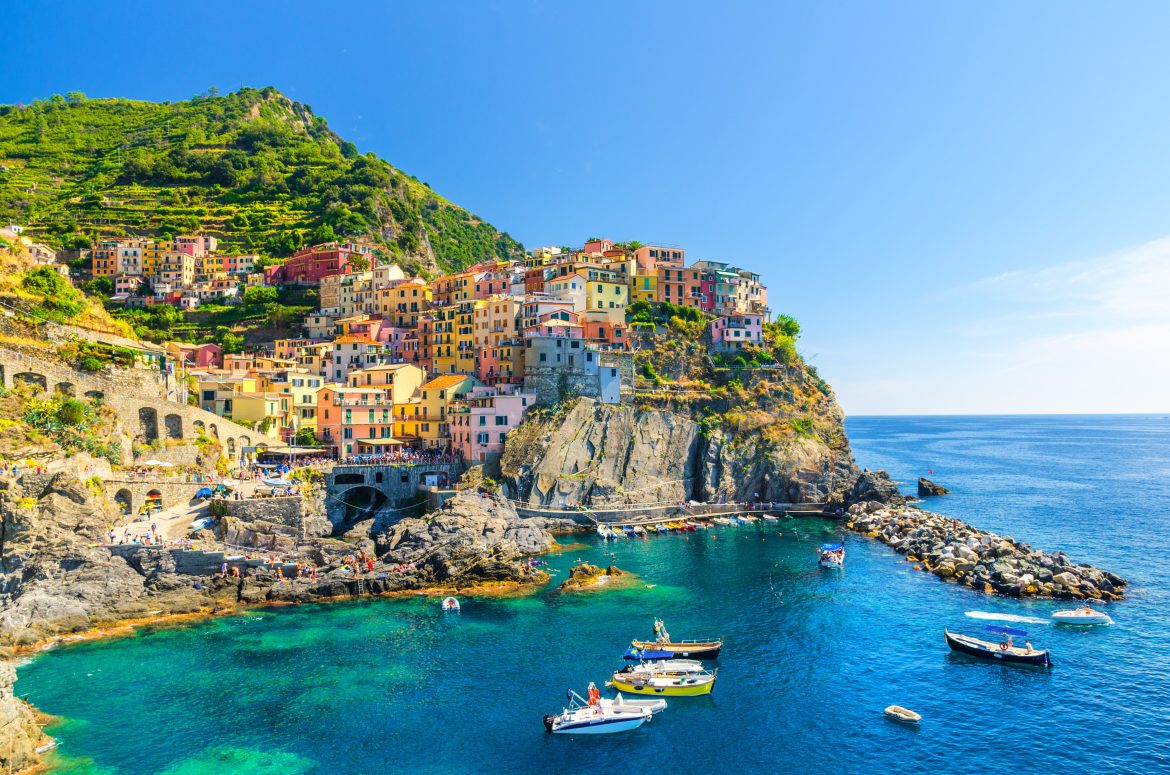 Manarola, village italien traditionnel typique du parc national des Cinque Terre