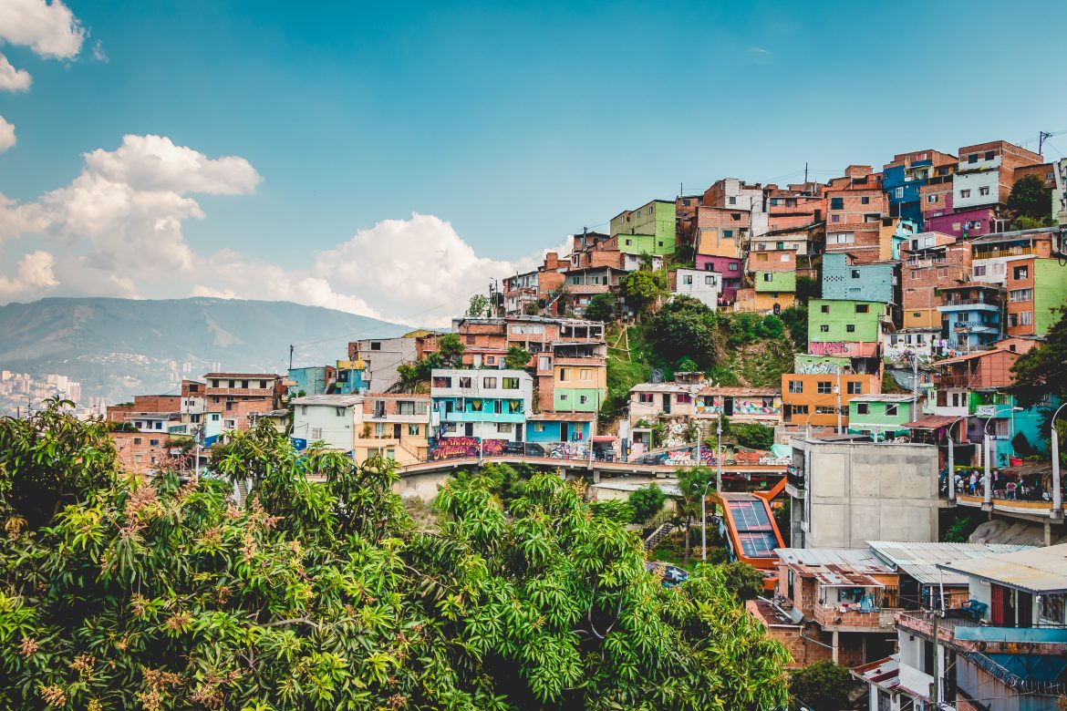 Vue sur un quartier de Medellin : Comuna 13