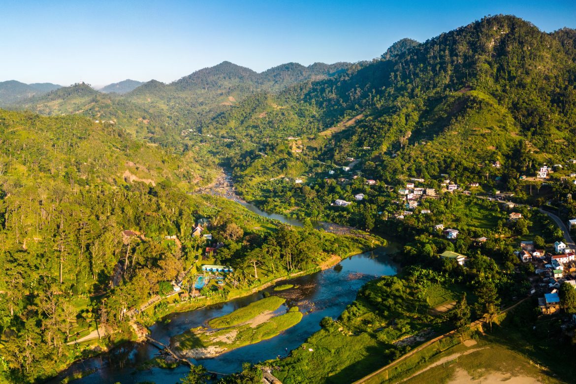 Vue aérienne sur Ranomafana