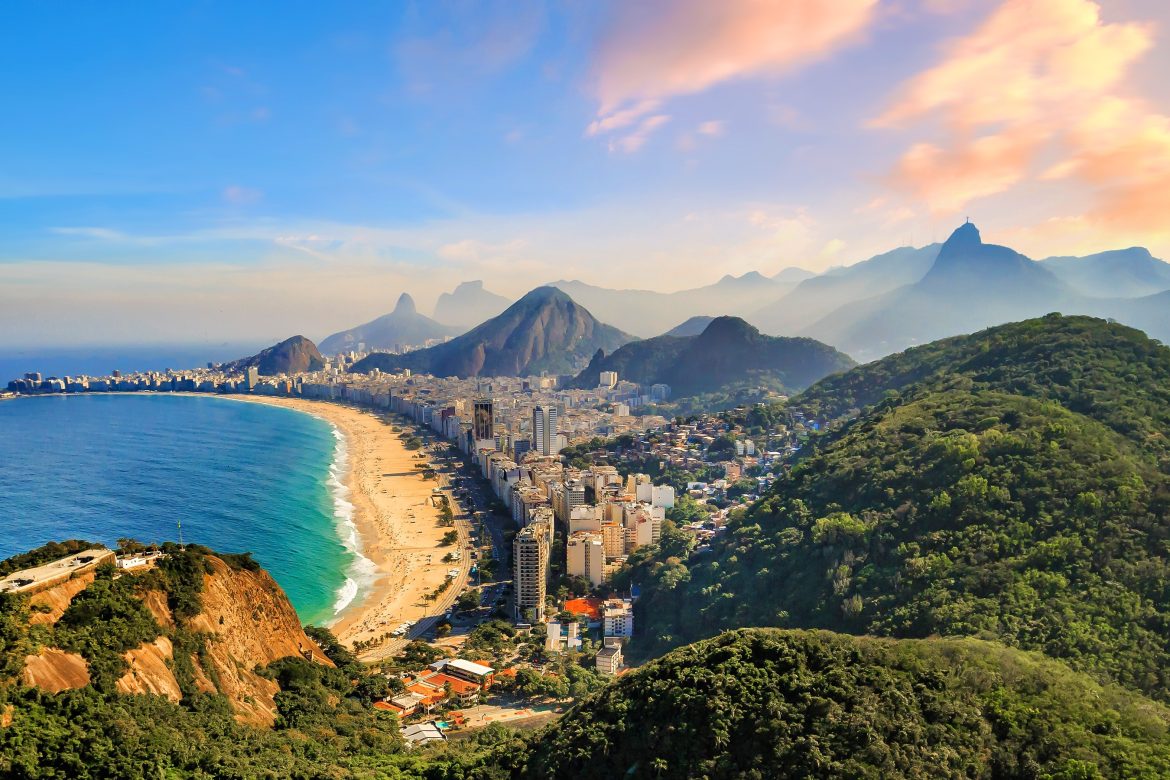 Plages de Copacabana et d'Ipanema à Rio de Janeiro, Brésil