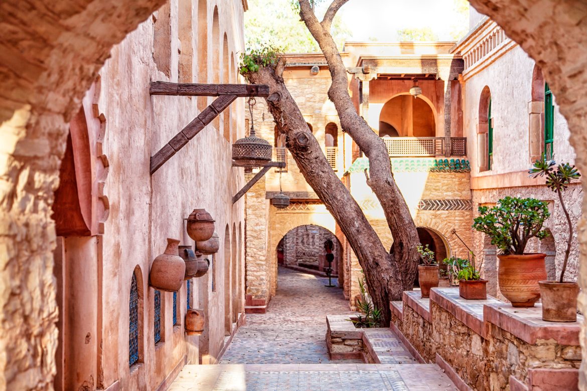 n der Medina der afrikanischen Hafenstadt Agadir Dans la médina du Hafenstadt afrikanisque d'Agadir au Maroc