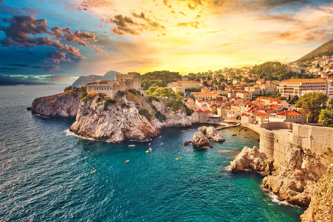 Dubrovnik city Fort Lovrijenac fortress La ville de Dubrovnik