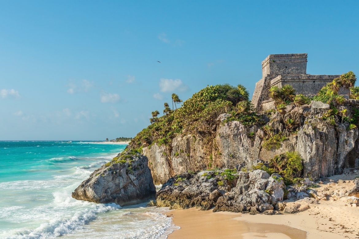 tulum Tulum seul site archéologique en bord de mer.